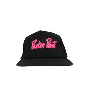 Parker Paint Snapback Trucker Cap Hat Hot Pink Lettering One Size Sportcap